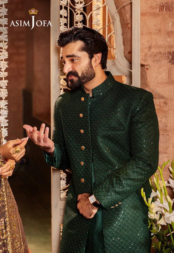 AJMS-04 EMBROIDERED KOREAN RAW SILK 3 PCS