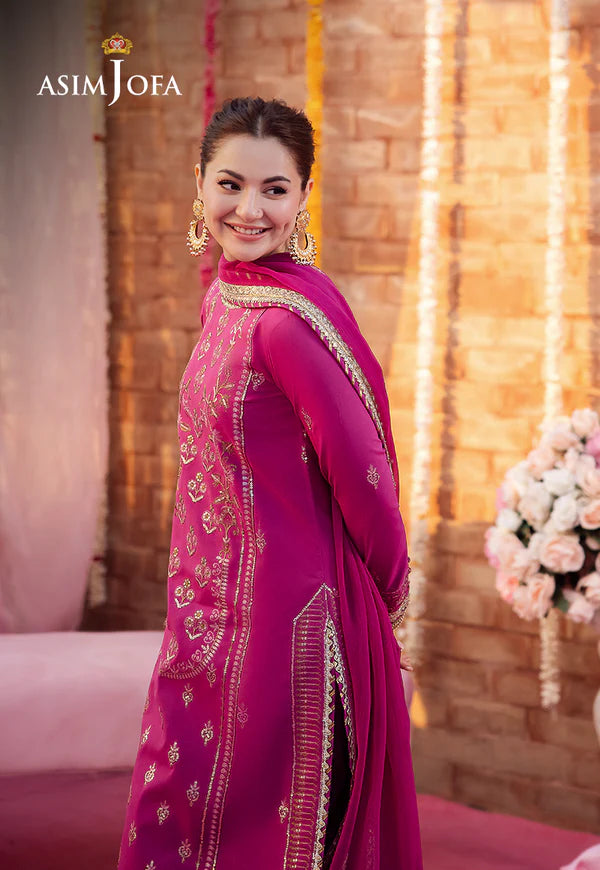 AJMJ-21 EMBROIDERED LAWN SILK 3 PCS