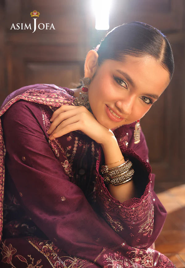 AJUBF-11 EMBROIDERED JACQUARD 3 PCS