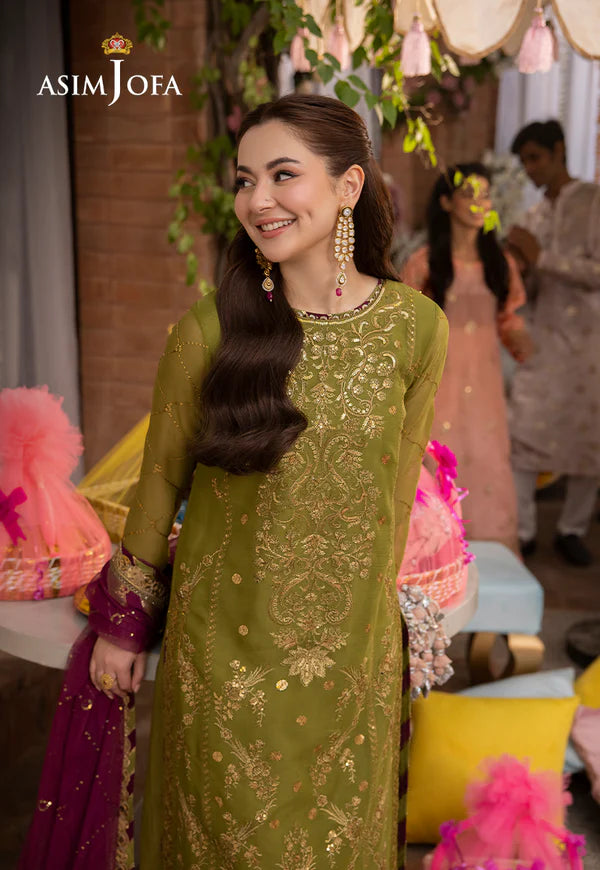 AJMJ-16 EMBROIDERED CHIFFON 3 PCS