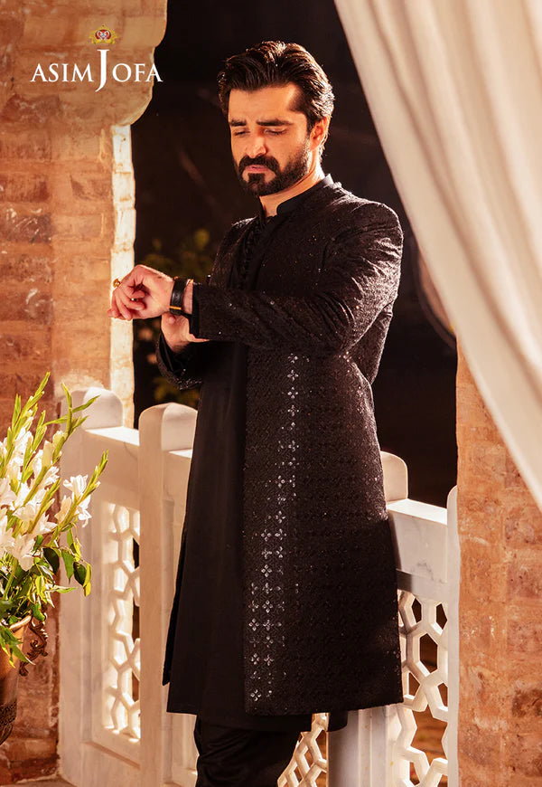 AJMS-03 EMBROIDERED KOREAN RAW SILK 3 PCS