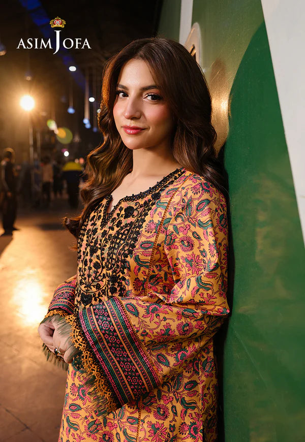 AJUBF-30 PRINTED EMBROIDERED LAWN 2 PCS