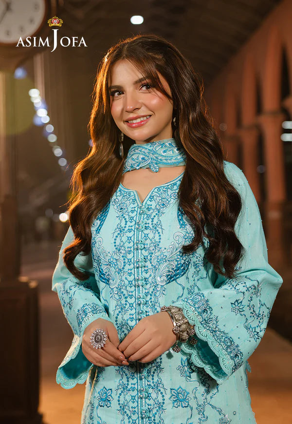 AJUBF-31 EMBROIDERED JACQUARD 3 PCS