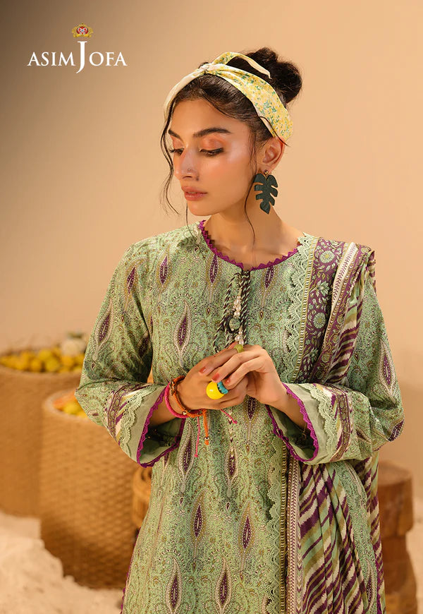AJUBU-31 Printed Lawn 3 Pcs