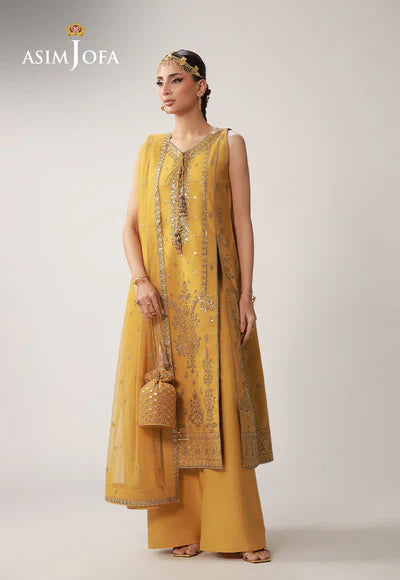 AJULO-09 Embroidered Boski Silk Unstitched 3 Pcs