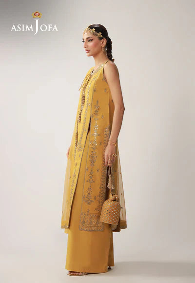 AJULO-09 Embroidered Boski Silk Unstitched 3 Pcs