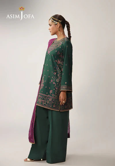 AJULO-06 Embroidered Silk Unstitched 3 Pcs
