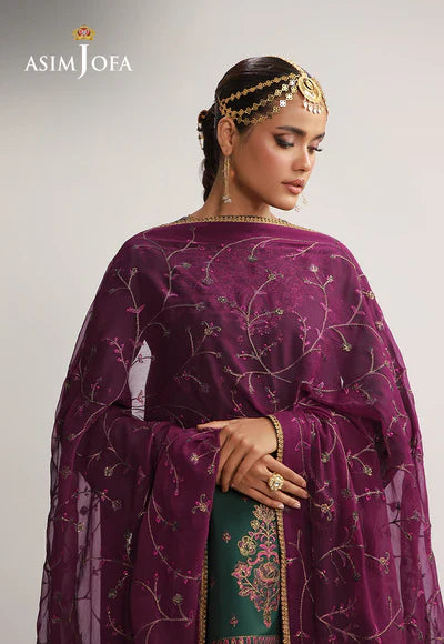 AJULO-06 Embroidered Silk Unstitched 3 Pcs
