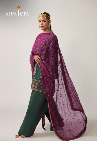 AJULO-06 Embroidered Silk Unstitched 3 Pcs