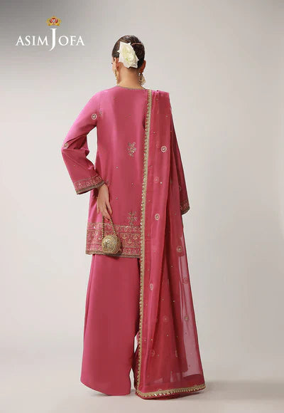 AJULO-10 Embroidered Boski Silk Unstitched 3 Pcs