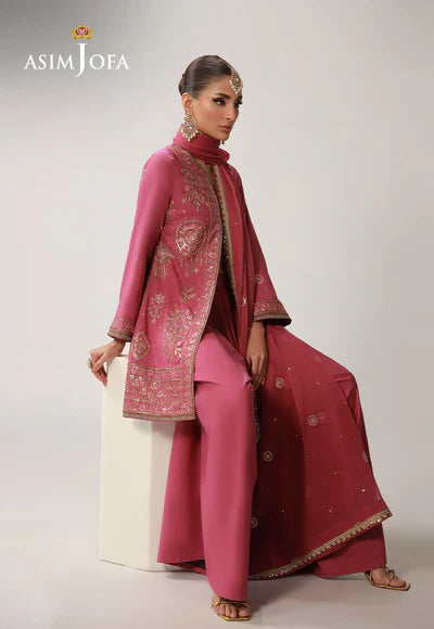 AJULO-10 Embroidered Boski Silk Unstitched 3 Pcs