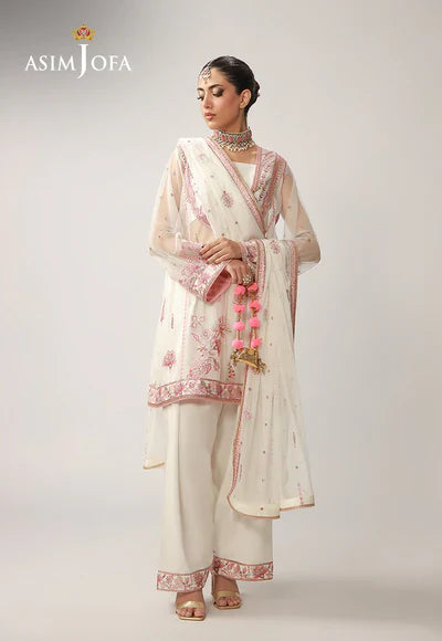 AJULO-08 Embroidered Silk Unstitched 3 Pcs