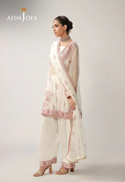 AJULO-08 Embroidered Silk Unstitched 3 Pcs