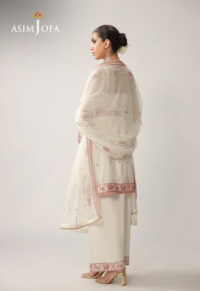 AJULO-08 Embroidered Silk Unstitched 3 Pcs