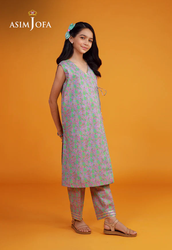 AJKP-02 STITCHED PRINTED CAMBRIC 2 PCS