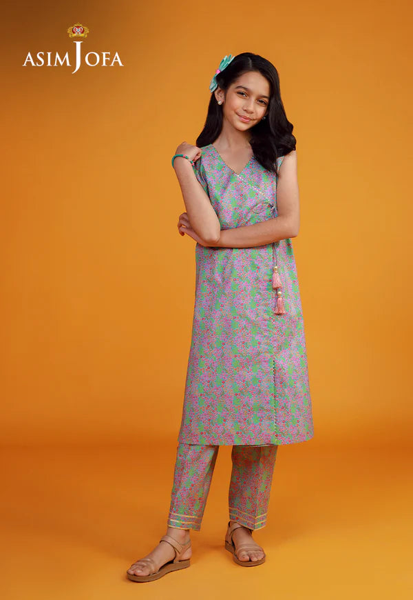 AJKP-02 STITCHED PRINTED CAMBRIC 2 PCS