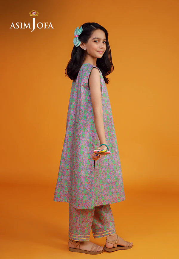 AJKP-02 STITCHED PRINTED CAMBRIC 2 PCS