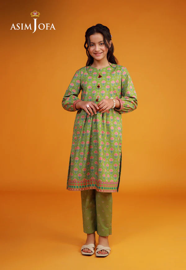 AJKP-04 STITCHED PRINTED CAMBRIC 2 PCS