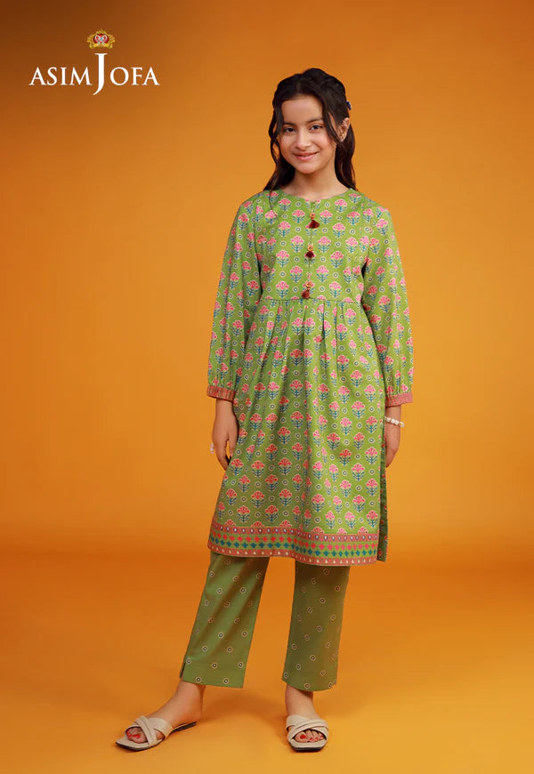 AJKP-04 STITCHED PRINTED CAMBRIC 2 PCS