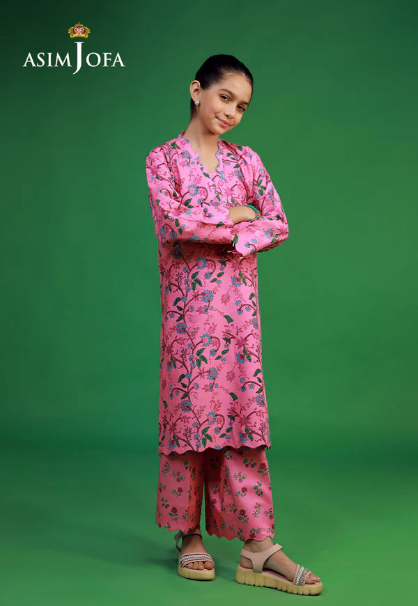 AJKP-05 STITCHED PRINTED CAMBRIC 2 PCS