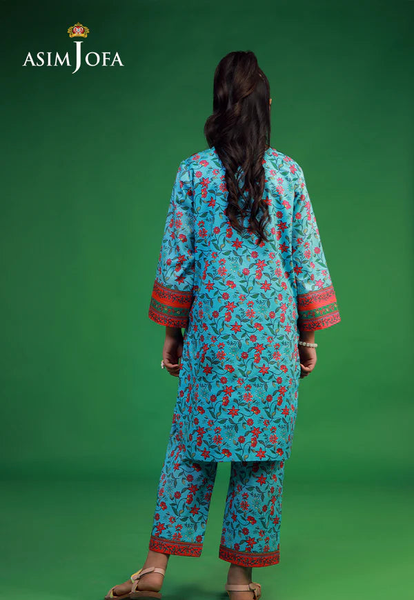 AJKP-08 STITCHED PRINTED CAMBRIC 2 PCS