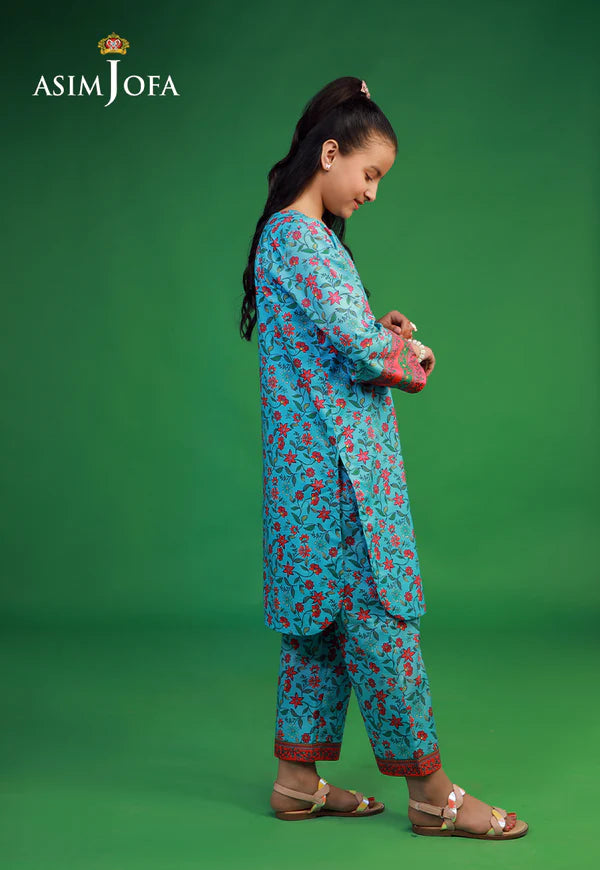 AJKP-08 STITCHED PRINTED CAMBRIC 2 PCS