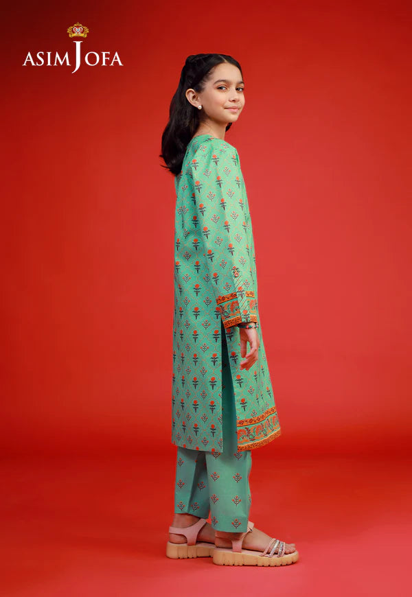 AJKP-10 STITCHED PRINTED CAMBRIC 2 PCS