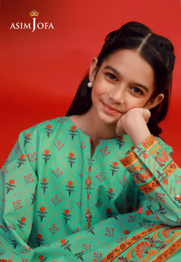 AJKP-10 STITCHED PRINTED CAMBRIC 2 PCS