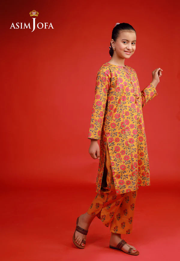 AJKP-09 STITCHED PRINTED CAMBRIC 2 PCS