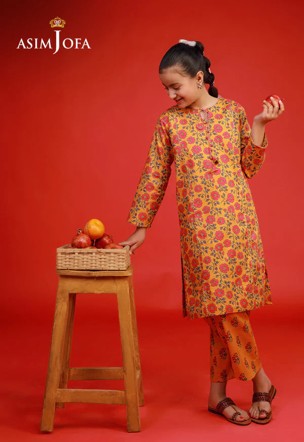 AJKP-09 STITCHED PRINTED CAMBRIC 2 PCS