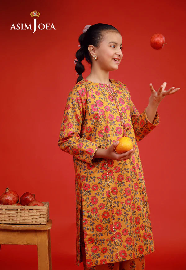 AJKP-09 STITCHED PRINTED CAMBRIC 2 PCS