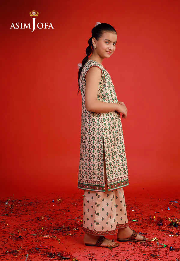 AJKP-01 STITCHED PRINTED CAMBRIC 2 PCS