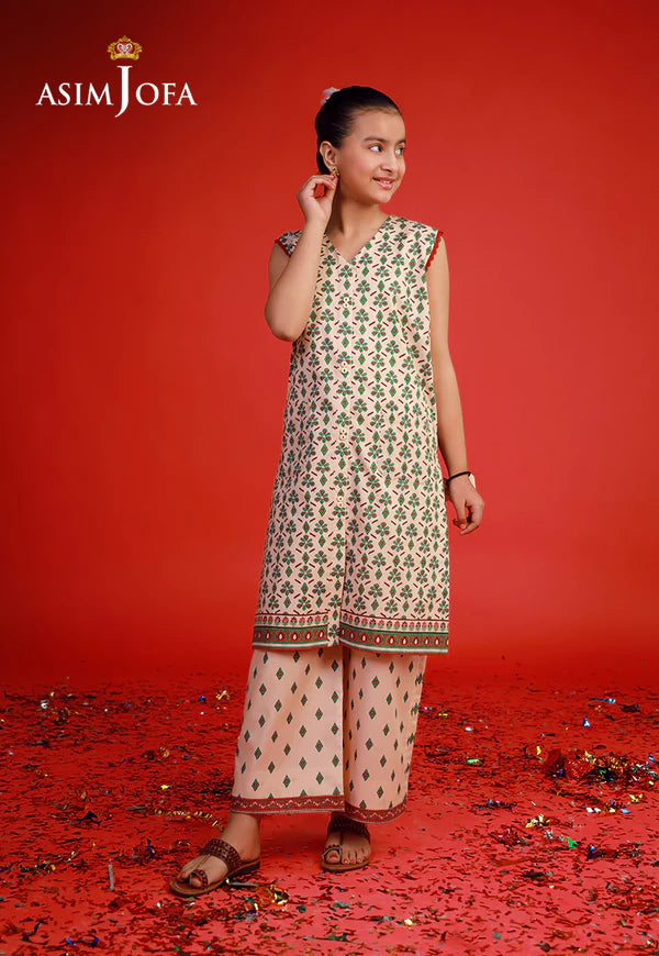 AJKP-01 STITCHED PRINTED CAMBRIC 2 PCS