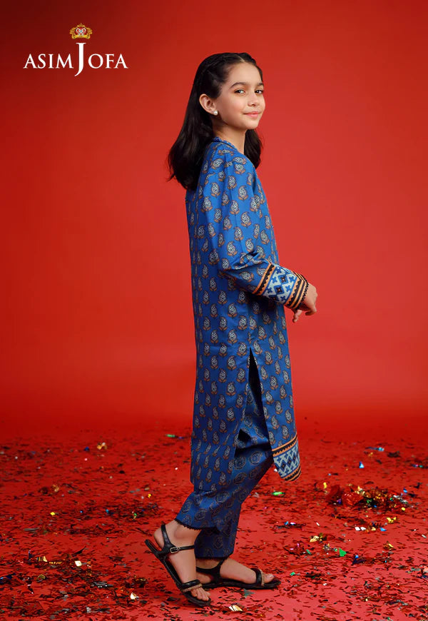 AJKP-07 STITCHED PRINTED CAMBRIC 2 PCS