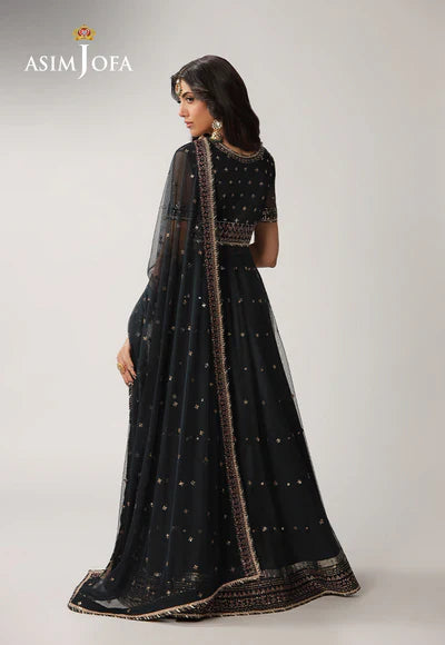 AJULO-02 Embroidered Net Unstitched 3 Pcs