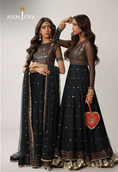 AJULO-02 Embroidered Net Unstitched 3 Pcs