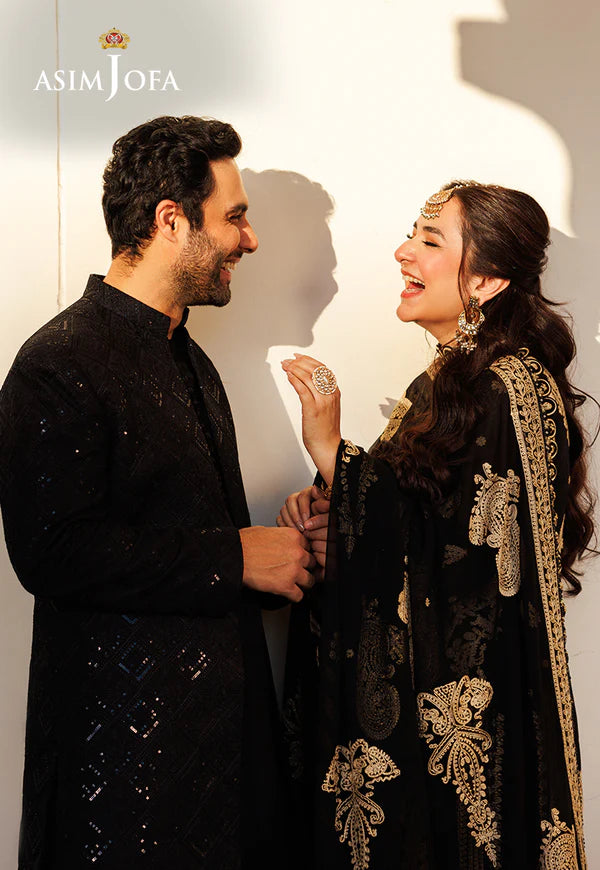 AJMS-09 EMBROIDERED KOREAN RAW SILK 3 PCS