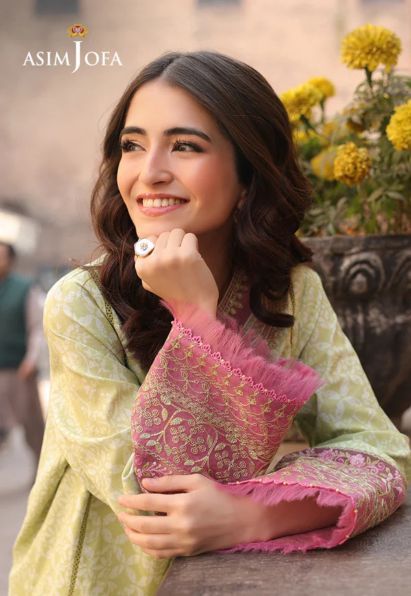 AJUBF-29 PRINTED EMBROIDERED LAWN 2 PCS