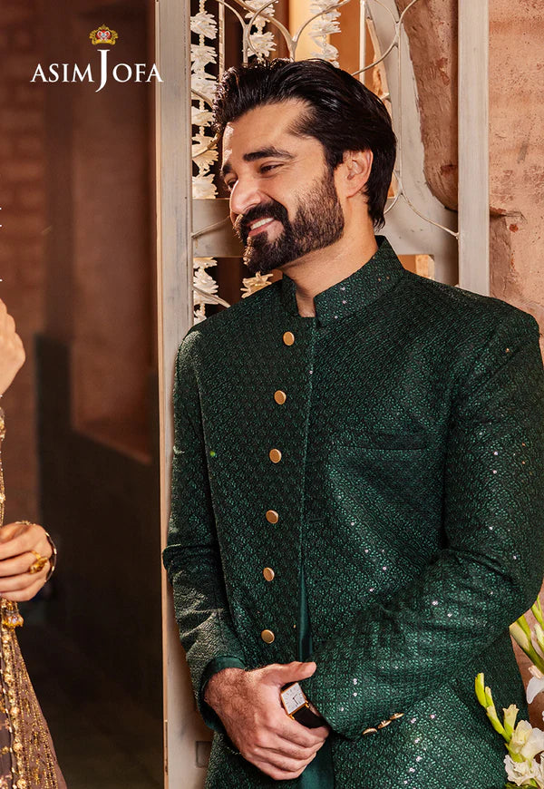 AJMS-04 EMBROIDERED KOREAN RAW SILK 3 PCS