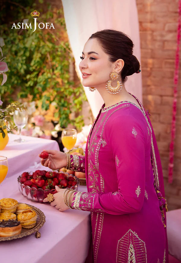 AJMJ-21 EMBROIDERED LAWN SILK 3 PCS