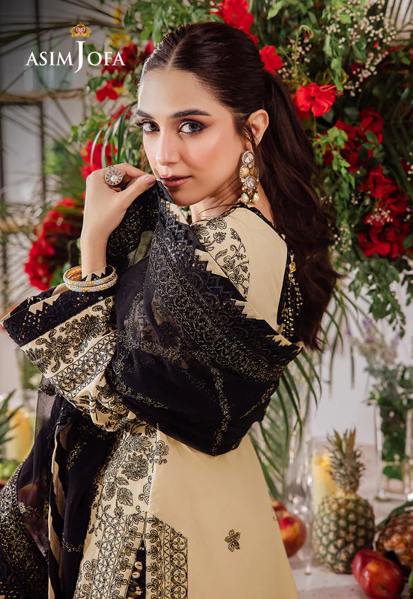 AJUR-09 EMBROIDERED LAWN 3 PCS