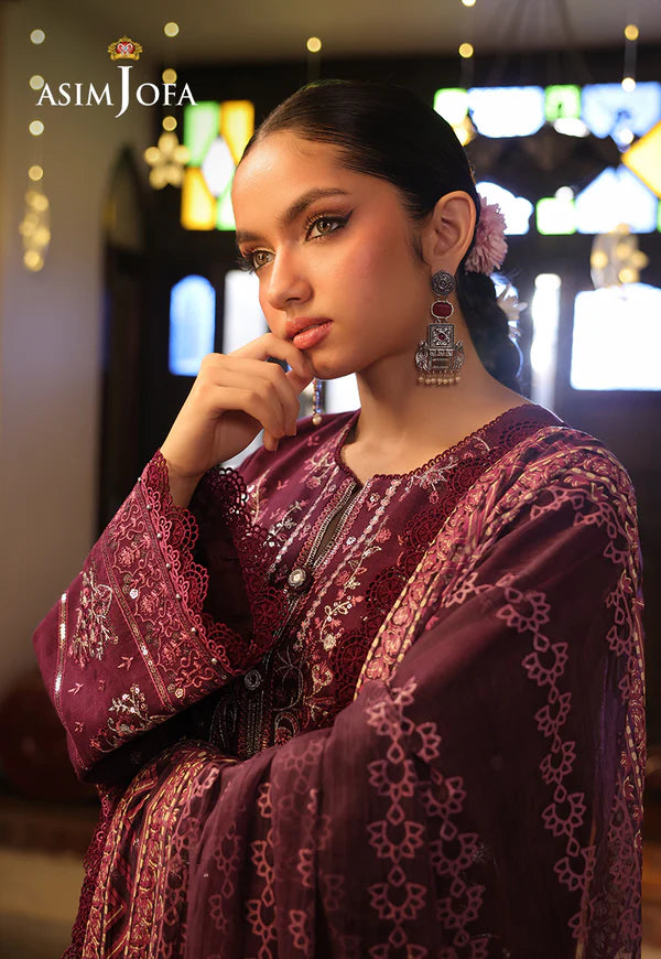 AJUBF-11 EMBROIDERED JACQUARD 3 PCS