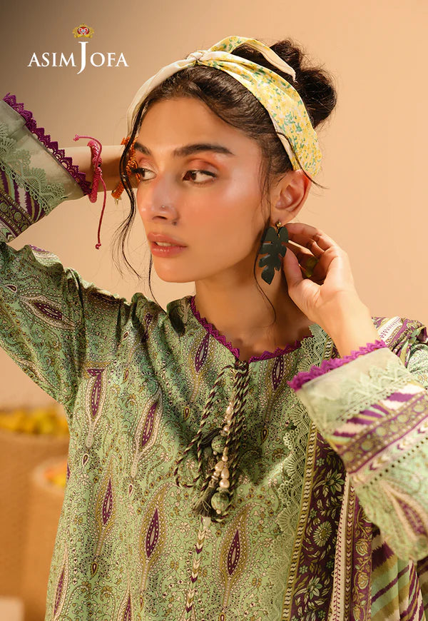 AJUBU-31 Printed Lawn 3 Pcs