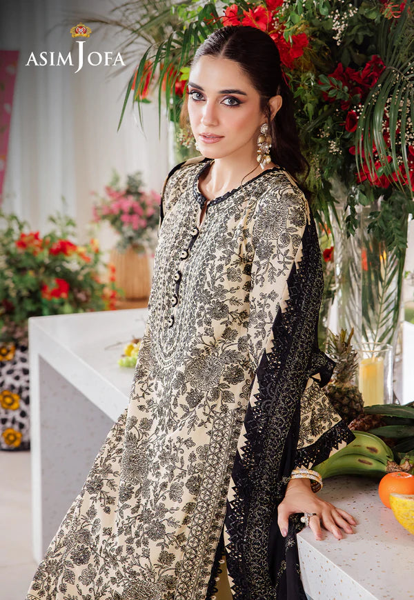 AJUR-09 EMBROIDERED LAWN 3 PCS