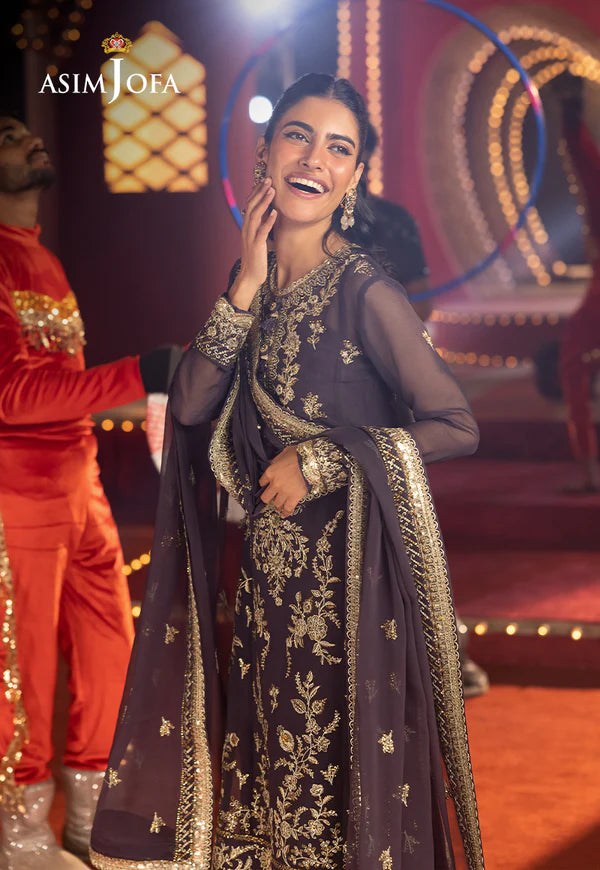 AJLF-01 EMBROIDERED CHIFFON 3 PCS