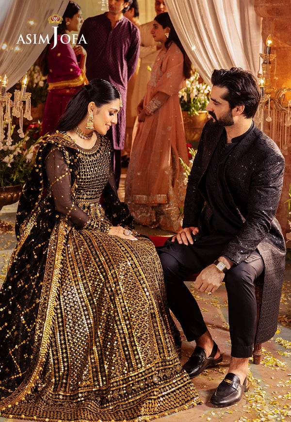 AJMS-03 EMBROIDERED KOREAN RAW SILK 3 PCS