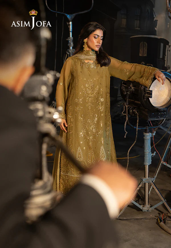 AJLF-15 EMBROIDERED CHIFFON 3 PCS