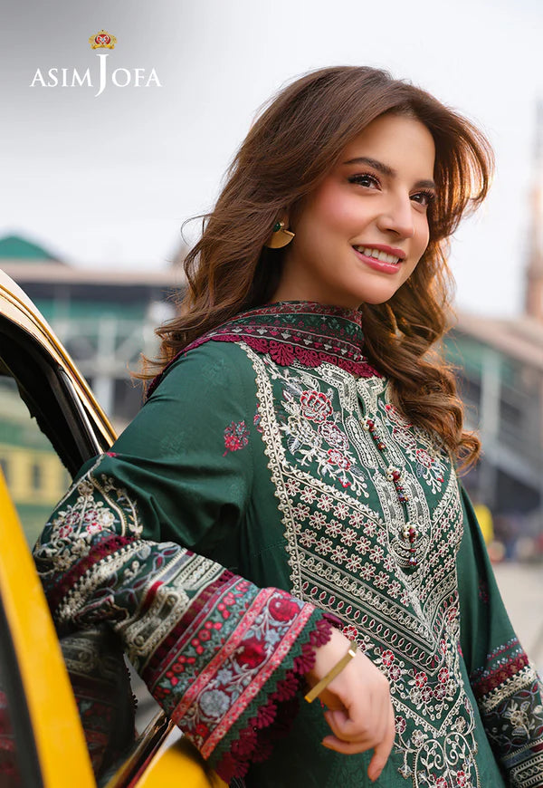 AJUBF-41 PRINTED EMBROIDERED LAWN 3 PCS