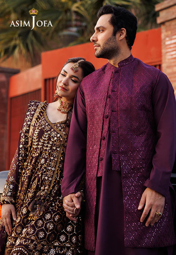 AJMS-10 EMBROIDERED KOREAN RAW SILK 3 PCS