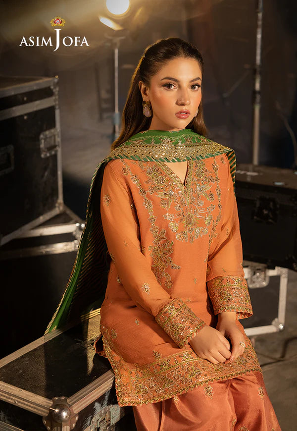 AJLF-03 EMBROIDERED CHIFFON 3 PCS